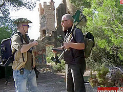 Hot Sex In An Abandoned Castle With A Thin Dark-haired Slut With Small Breasts