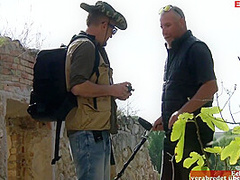 Hot Sex In An Abandoned Castle With A Thin Dark-haired Slut With Small Breasts