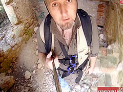 Hot Sex In An Abandoned Castle With A Thin Dark-haired Slut With Small Breasts