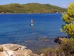 Public Totally Naked On Sup# At 04 Min Some Crazy Boatmen Disturb My Nudism Joy To Take Closeup Pics