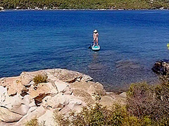 Public Totally Naked On Sup# At 04 Min Some Crazy Boatmen Disturb My Nudism Joy To Take Closeup Pics