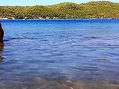 Public Totally Naked On Sup# At 04 Min Some Crazy Boatmen Disturb My Nudism Joy To Take Closeup Pics