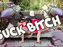 Super Woman And Wonder Woman In Strapon Fucking Outside