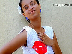 I N E Z - Spanish Teen Showing - Standing - Fingering