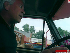 Street Hooker With Dark Hair Picked Up By And Fucked In Camper Van
