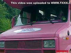 Street Hooker With Dark Hair Picked Up By And Fucked In Camper Van