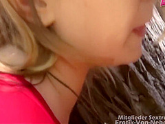 Ficken Am See - Beautiful Brunette Girl Nailed At Public Sea And Swallow