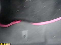 Blonde Czech cabbie sucks off her passenger before sex