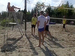 Beach Volley Interrupted = Hard Anal Gangbang With Nando Colelli And Lola Taylor