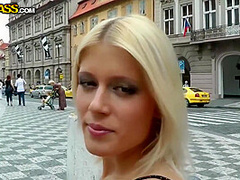 Cock Loving Blonde Is Often Giving Blowjobs To Random Guys