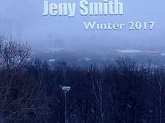 Jeny Smith In Naked In Snow Fall Walking Through The City