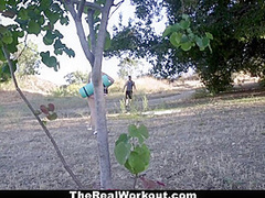 Banging Work Out Teen Fucks In Nature