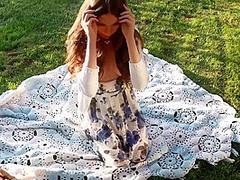 Outdoor Hair Roleplay Blowjob With Thick - Anna Blossom