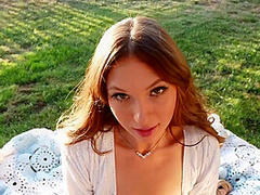 Outdoor Hair Roleplay Blowjob With Thick - Anna Blossom