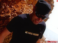 Skinny Spanish Blonde Woman With Hot Tits Fucks At The Beach And Gets A Facia