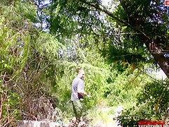 French Ebony Woman With Small Black Tits Fuck Outside And Gets A Cumshot In H