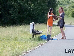 Babe Has Pussy Fondled By Security Officer Penises - Ashley Ocean