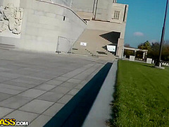Great Looking Girl Is Sucking And Riding A Horny Strangers