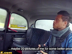 Bigboobs cabbie pounded on the backseat by her passenger