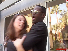 Brunette Milf With Big Tits Wants To Get Fucked By Her Black Neighbour With H