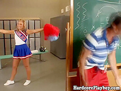 Flexible Cheerleader Fucks And Sucks