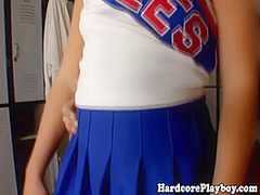 Flexible Cheerleader Fucks And Sucks