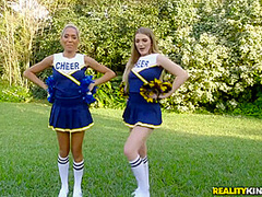 Lena S, Selena Sosa And Amber Gray - Sweet Cheerleaders Love Licking Pussy