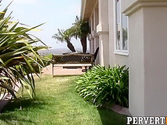 Trespassing Teen Busted And Fucked By Investigator - Lyra Law