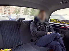 Hugeboobs british cabbie gets licked and nailed on backseat