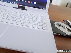 Curious Stepsister Watches Porn With You! Pov