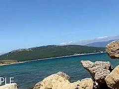 Hot Couple Having Intense Sex On Public Beach