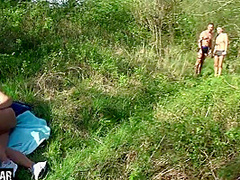 Young Couples Fuck Outdoor