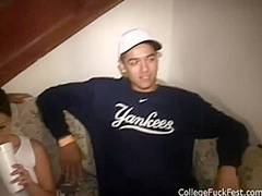 Naughty college slut is watched getting fucked