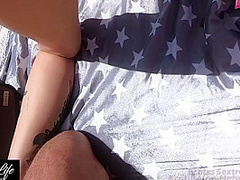 German Amateur Couple Fucks On Public Nudist Beach And Gets Photographed