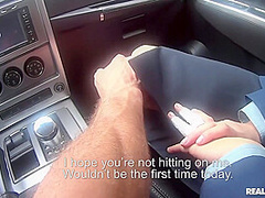 Russian Stewardess Squirts In Car After Hours