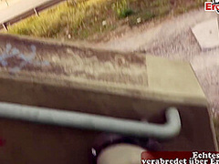 Public Sex On A Fuckdate Next To A Highway With Fat Black-haired German Woman