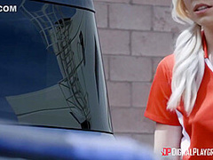 Trisha Parks And Preston Parker In Wonderful Young Blonde Fucks On Parking Lot