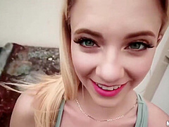 Blonde Pussy Fucked In Public With Riley Star