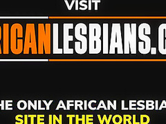Lesbian Ebony College Friends Toying after Walk in Public Park
