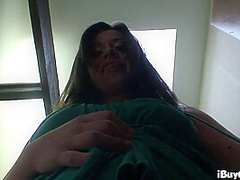 Hot Brunette Babe Loves dildo sex toy.