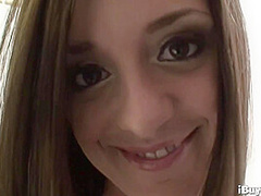 Hot Brunette Babe Loves dildo sex toy.