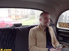 Bigboobs taxi driver licked and pounded by passenger