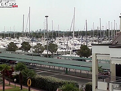 Busty Amateur Lesbians On Rooftop