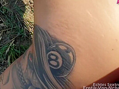 Inked Sluts With Hot Asses On Public Ffm Sex On The Field Outdoor