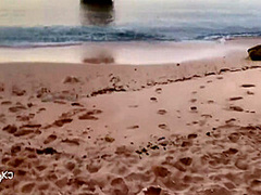 Sexy Blonde With Perfect Body Loves Getting Fucked At The Beach - Kj