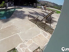 Hannah Hawthorne In Creampies By The Pool Ft. Stepsis