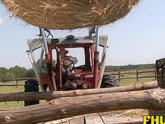 Farm Girl Takes A Huge Dick Up The But - Sandra Romain, Steve Holmes And Alice Romain