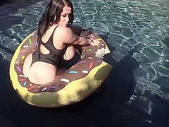 Her Pool Floaties With Sunny Day And Leanne Crow