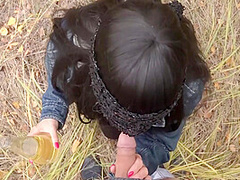 Pissing On My Mouth And Hair In The Autumn Forest. 8 Min