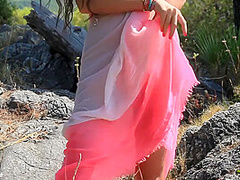 Sensuous Tart Exciting Solo Outdoor Xxx Scene